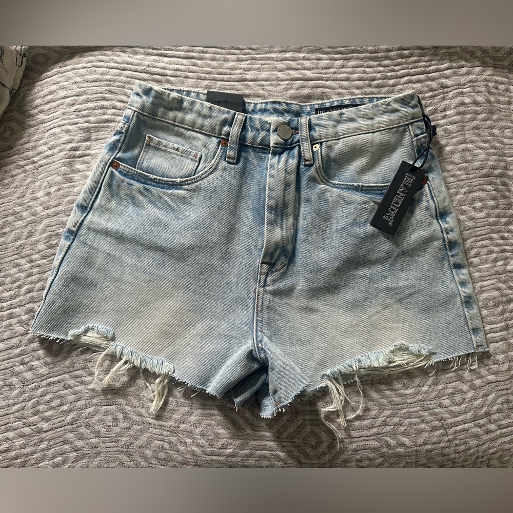 NWT BLANK NYC The Reeve Ultra High Rise Denim Shorts size 27